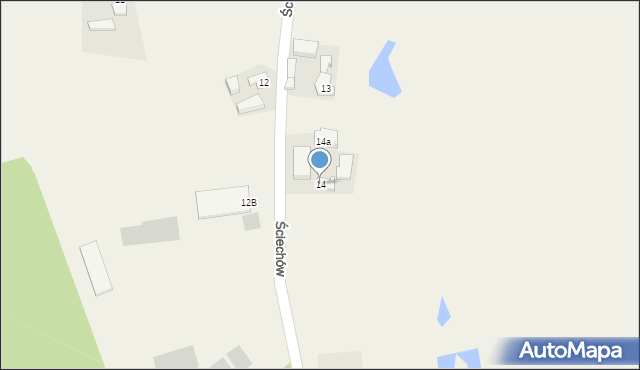 Ściechów, Ściechów, 14, mapa Ściechów