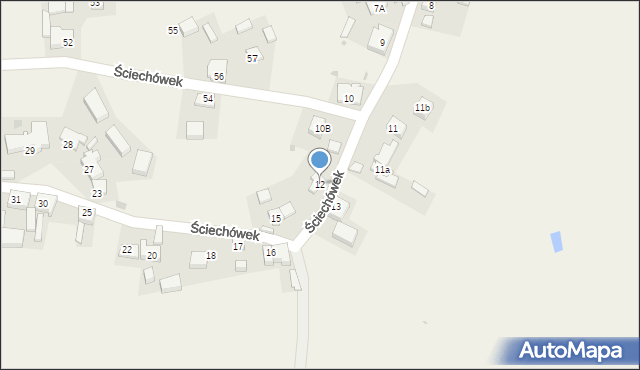 Ściechówek, Ściechówek, 12, mapa Ściechówek