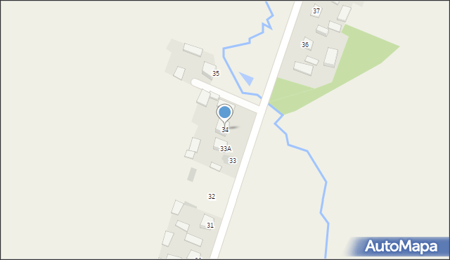 Ściegnia, Ściegnia, 34, mapa Ściegnia