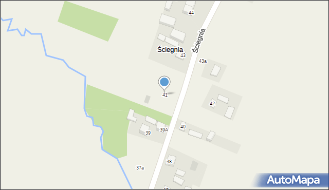 Ściegnia, Ściegnia, 41, mapa Ściegnia