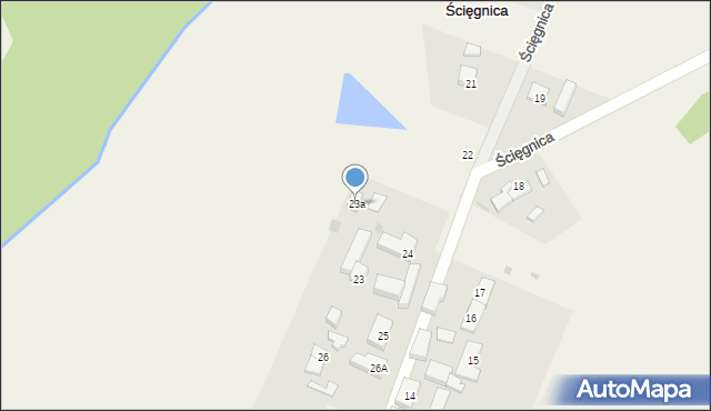 Ścięgnica, Ścięgnica, 23a, mapa Ścięgnica