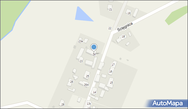 Ścięgnica, Ścięgnica, 24, mapa Ścięgnica