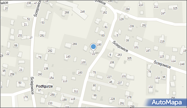 Ściejowice, Ściejowice, 11, mapa Ściejowice