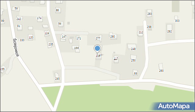 Ściejowice, Ściejowice, 116, mapa Ściejowice