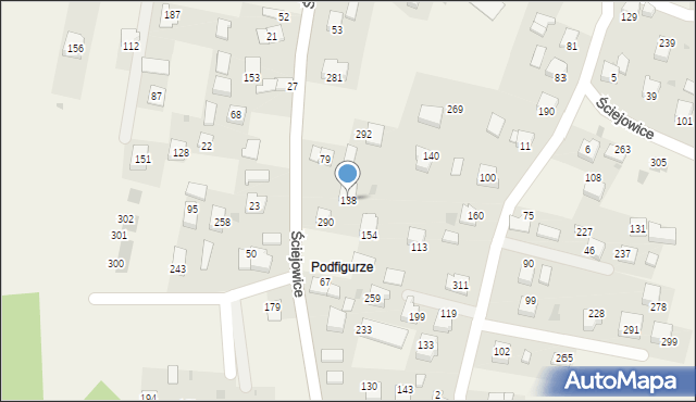 Ściejowice, Ściejowice, 138, mapa Ściejowice