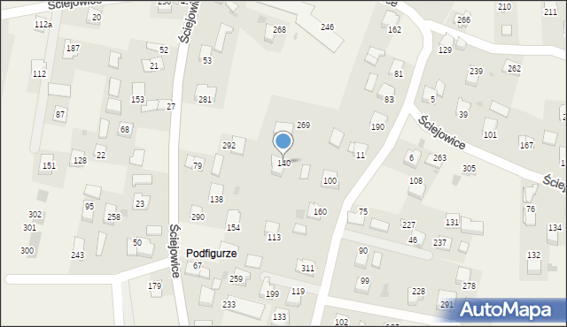Ściejowice, Ściejowice, 140, mapa Ściejowice