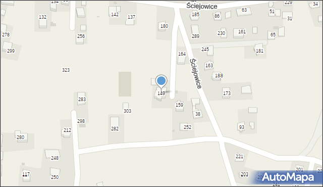Ściejowice, Ściejowice, 149, mapa Ściejowice