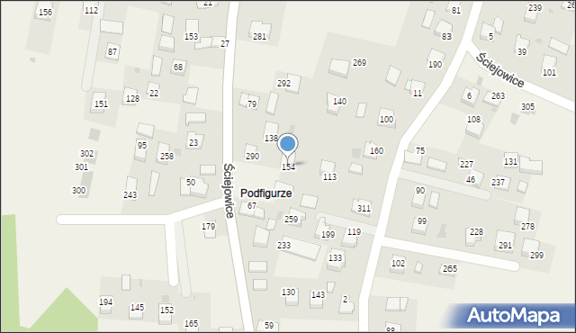 Ściejowice, Ściejowice, 154, mapa Ściejowice