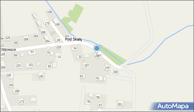 Ściejowice, Ściejowice, 198, mapa Ściejowice