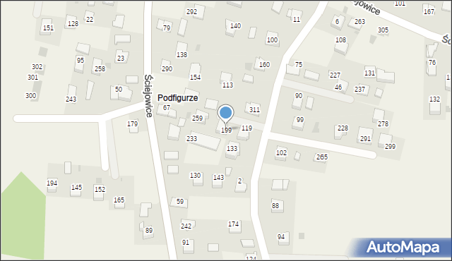 Ściejowice, Ściejowice, 199, mapa Ściejowice