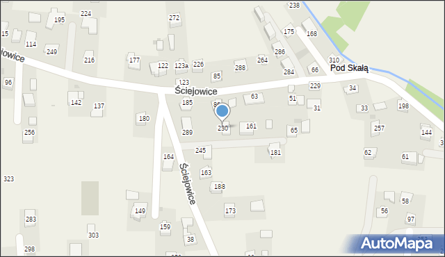 Ściejowice, Ściejowice, 230, mapa Ściejowice