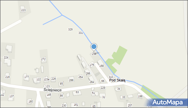 Ściejowice, Ściejowice, 238, mapa Ściejowice
