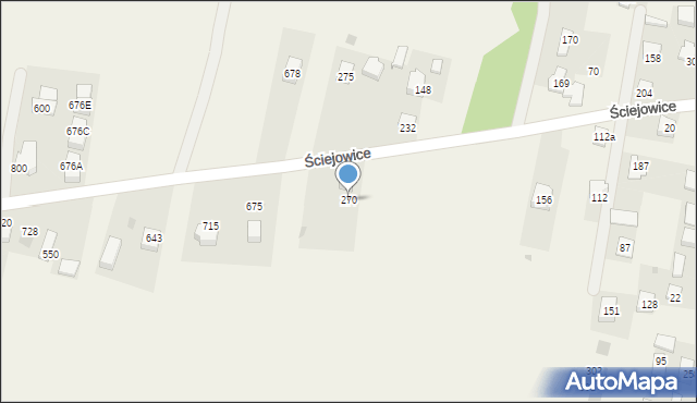 Ściejowice, Ściejowice, 270, mapa Ściejowice