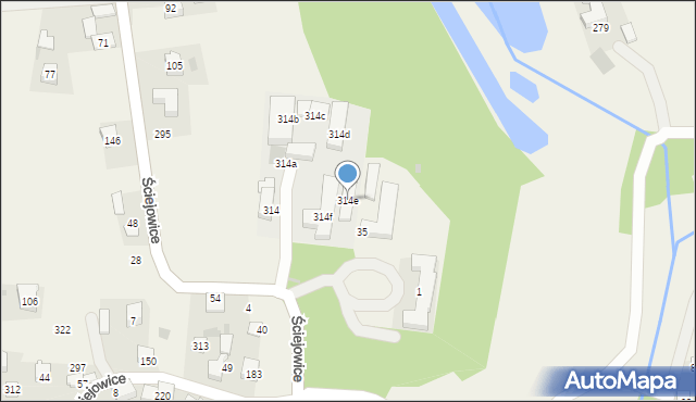 Ściejowice, Ściejowice, 314e, mapa Ściejowice