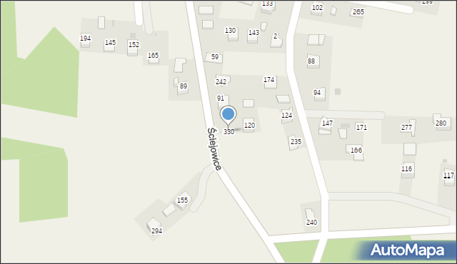 Ściejowice, Ściejowice, 330, mapa Ściejowice