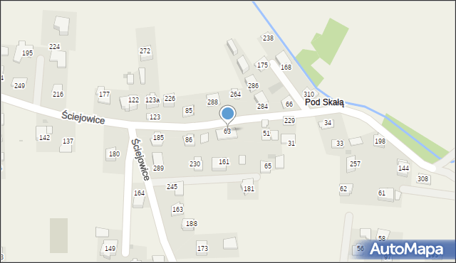 Ściejowice, Ściejowice, 63, mapa Ściejowice