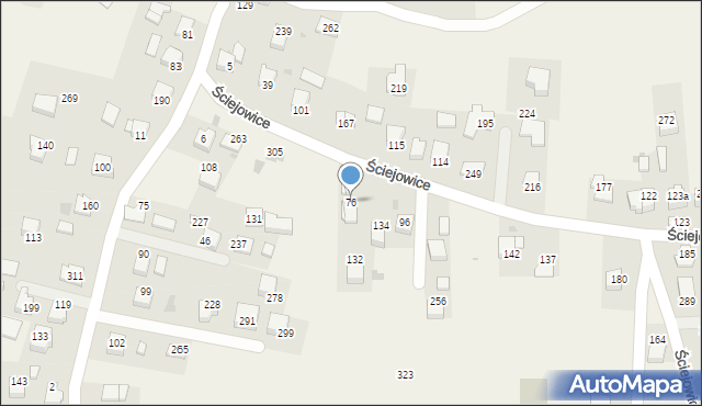 Ściejowice, Ściejowice, 76, mapa Ściejowice