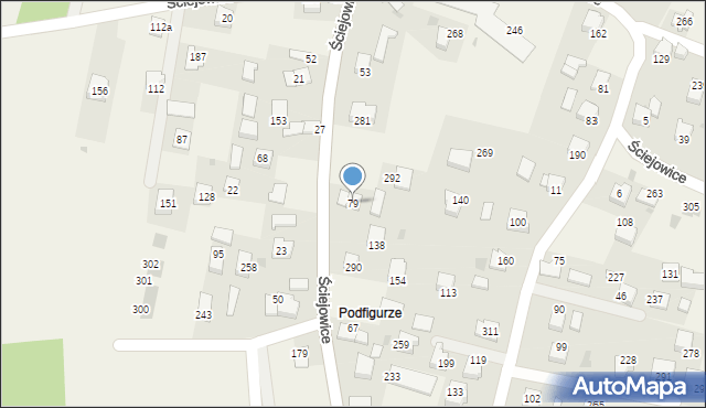 Ściejowice, Ściejowice, 79, mapa Ściejowice