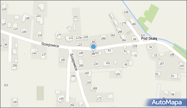 Ściejowice, Ściejowice, 86, mapa Ściejowice