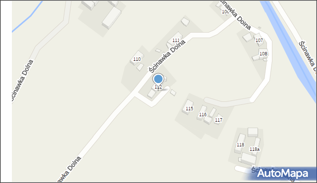 Ścinawka Dolna, Ścinawka Dolna, 112a, mapa Ścinawka Dolna