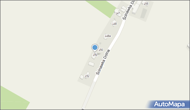 Ścinawka Dolna, Ścinawka Dolna, 151, mapa Ścinawka Dolna