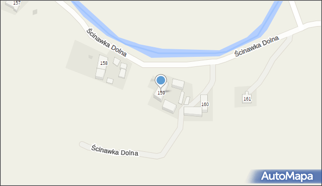 Ścinawka Dolna, Ścinawka Dolna, 159, mapa Ścinawka Dolna
