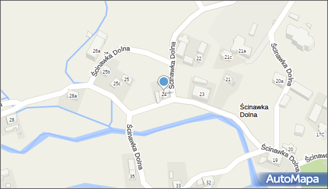 Ścinawka Dolna, Ścinawka Dolna, 24, mapa Ścinawka Dolna
