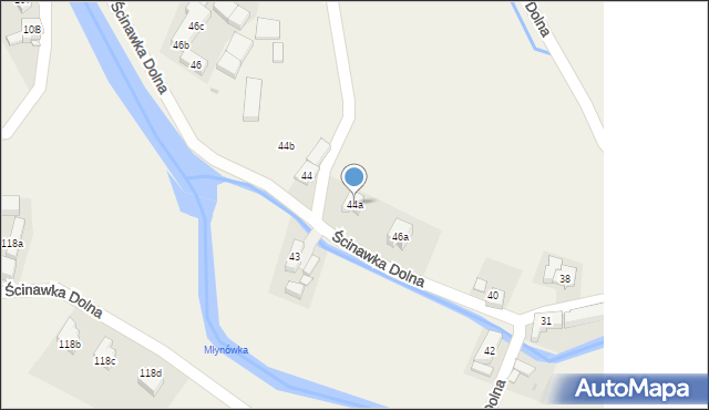 Ścinawka Dolna, Ścinawka Dolna, 44a, mapa Ścinawka Dolna