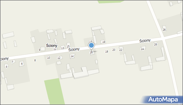 Ściony, Ściony, 16, mapa Ściony