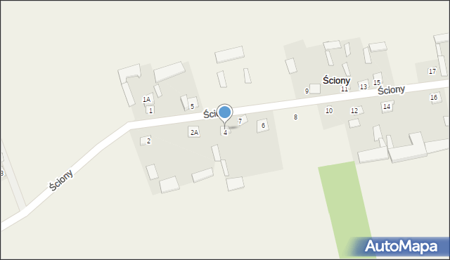 Ściony, Ściony, 4, mapa Ściony