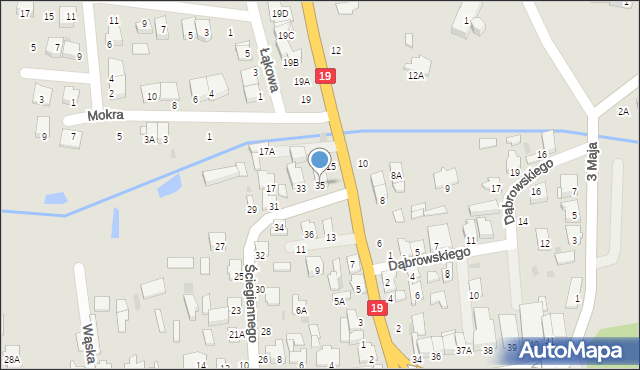 Siemiatycze, Ściegiennego Piotra, ks., 35, mapa Siemiatycze