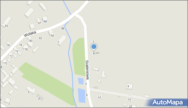 Sieradz, Scaleniowa, 5, mapa Sieradz