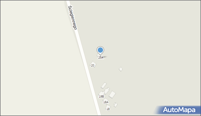 Sierpc, Ściegiennego Piotra, ks., 20A, mapa Sierpc