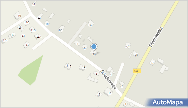 Sierpc, Ściegiennego Piotra, ks., 6A, mapa Sierpc
