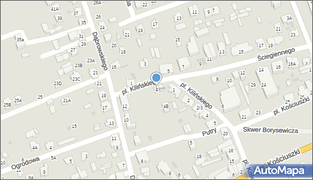 Sokółka, Ściegiennego Piotra, ks., 4, mapa Sokółka