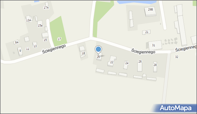 Stanowice, Ściegiennego Piotra, ks., 20, mapa Stanowice