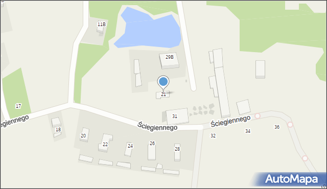 Stanowice, Ściegiennego Piotra, ks., 21, mapa Stanowice