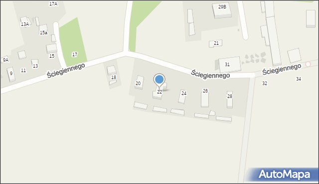 Stanowice, Ściegiennego Piotra, ks., 22, mapa Stanowice