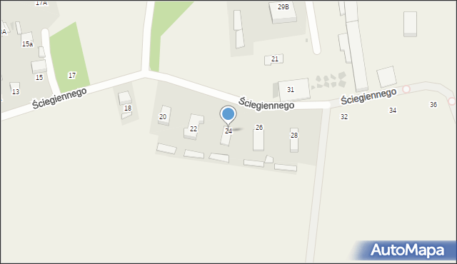 Stanowice, Ściegiennego Piotra, ks., 24, mapa Stanowice
