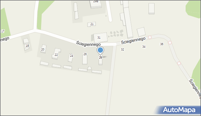 Stanowice, Ściegiennego Piotra, ks., 28, mapa Stanowice