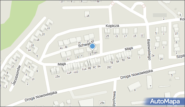 Starogard Gdański, Schwabe Jana, dr., 3, mapa Starogard Gdański