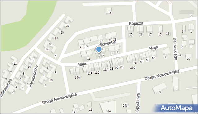 Starogard Gdański, Schwabe Jana, dr., 9, mapa Starogard Gdański
