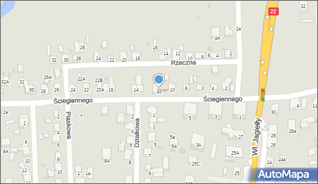 Starogard Gdański, Ściegiennego Piotra, ks., 12, mapa Starogard Gdański