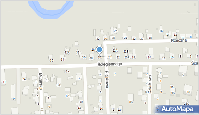 Starogard Gdański, Ściegiennego Piotra, ks., 26, mapa Starogard Gdański