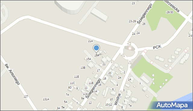 Tomaszów Mazowiecki, Ściegiennego Piotra, ks., 19A, mapa Tomaszów Mazowiecki