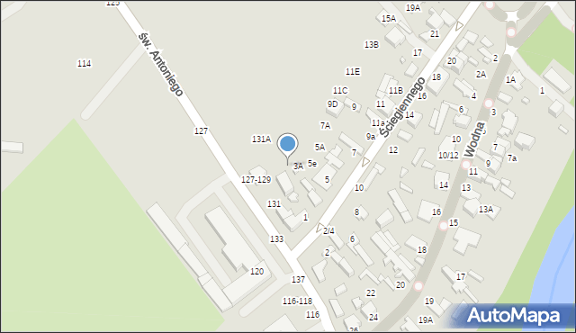 Tomaszów Mazowiecki, Ściegiennego Piotra, ks., 3C, mapa Tomaszów Mazowiecki