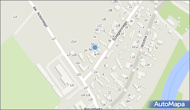 Tomaszów Mazowiecki, Ściegiennego Piotra, ks., 5, mapa Tomaszów Mazowiecki