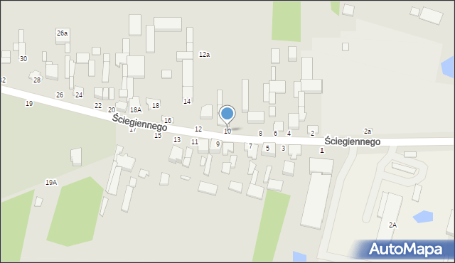Tuszyn, Ściegiennego Piotra, ks., 10, mapa Tuszyn
