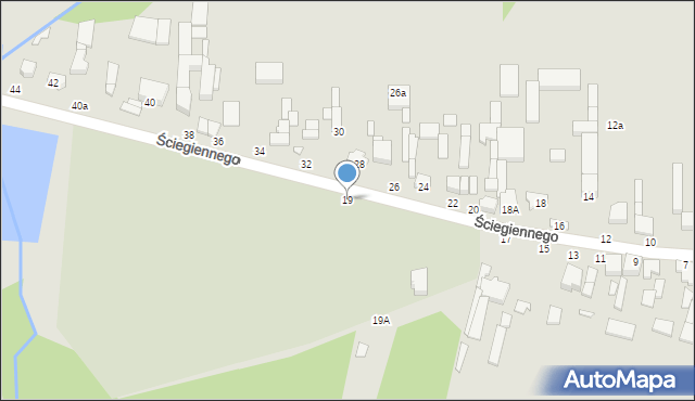 Tuszyn, Ściegiennego Piotra, ks., 19, mapa Tuszyn