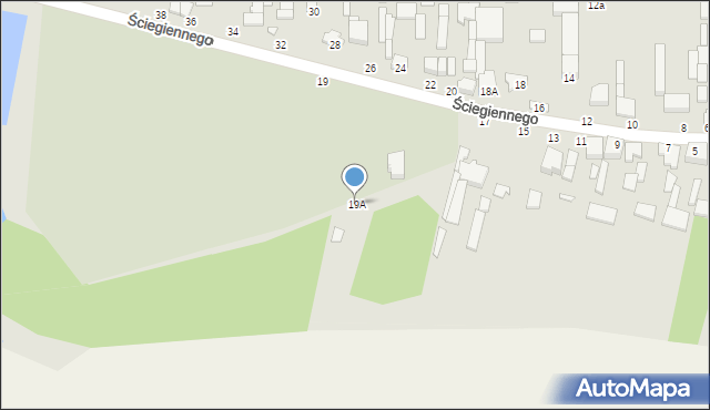 Tuszyn, Ściegiennego Piotra, ks., 19A, mapa Tuszyn